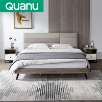 Meuble de chambre à coucher moderne de style italien, lit king size avec matelas