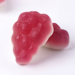 Groothandel op maat gemaakte zure zoete fruitige smaak gelatine pectine <span class=keywords><strong>gummy</strong></span> snoepjes halal gecertificeerd bulk druivenvormige jelly gummies - Product Image 4