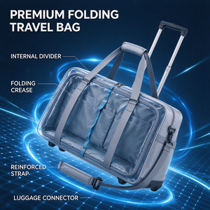 Bolsa de viaje plegable impermeable, bolso plegable de fácil almacenamiento para hombres y mujeres, uso al aire libre - Product Image 1