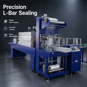 Machine d'emballage rétractable de type <span class=keywords><strong>L</strong></span> entièrement automatique, machine d'emballage rétractable en film PE <span class=keywords><strong>pour</strong></span> bouteilles, canettes, bocaux - Product Image 4