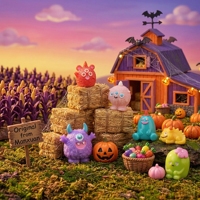 Figurines miniatures en résine en gros, créatures de dessin animé mignonnes assorties pour Halloween, jardin féerique, micro-paysage, artisanat DIY, OEM