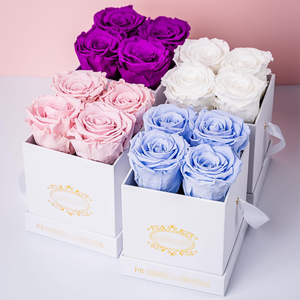 Día de San Valentín flores preservadas productos novedosos rosas preservadas Etiqueta Privada rosas <span class=keywords><strong>eternas</strong></span> estabilizadas para siempre - Product Image 5