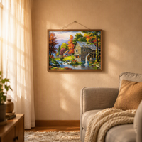 Kit de Peinture Diamant Personnalisée Photo pour Adultes, Kit Complet DIY 5D en Acrylique, Paysage Scénique Exquis, Peinture Diamant Faite à la Main