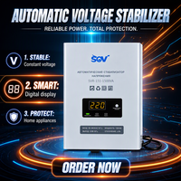 Stabilisateur de tension automatique SVR-151 1500VA, entrée 95-280V, sortie 220V, monophasé, AVR avec affichage numérique