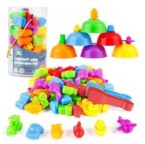 Rompecabezas para bebés, juguetes para contar, <span class=keywords><strong>dinosaurio</strong></span> pequeño con taza de clasificación de colores, juguetes a juego Montessori - Product Image 4