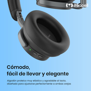 Auriculares Inalámbricos ANC al por Mayor de Miccell con Luces LED Estrelladas, Ideales para Oficina, Viajes y Gaming. - Product Image 5