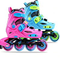 Patins à roulettes en ligne de style freestyle professionnels, design ajustable, doublure respirante, roues durables, chaussures de patinage d'extérieur
