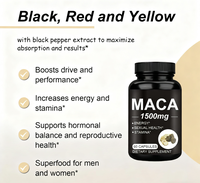 Capsules Maca Energy Plus, complément alimentaire pour la santé reproductive des adultes, capsules de racine de maca pour hommes, endurance naturelle, vente en gros OEM