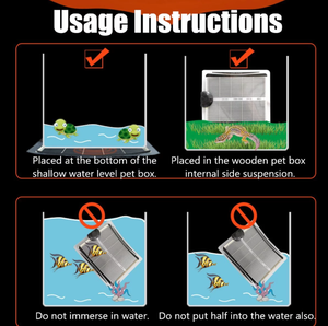 UK EU5-45Wテラリウム爬虫類ヒートマットクライミングペット暖房ウォームパッド調整可能な温度コントローラー電子部品 - Product Image 4