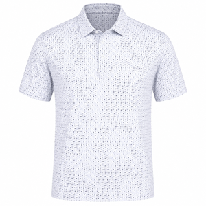 Polo de Golf Personalizado con Microimpresión Blanca para Hombre, de Alto Rendimiento, Secado Rápido, Transpirable, Elástico en 4 Direcciones, OEM, ODM, Marca Privada - Product Image 5