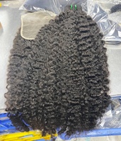 Lots de Cheveux Humains Afro Crépus Bouclés 12A, 100% Naturels Non Traités, Vierge, en Gros, Tissage Bouclé 4B 4C pour Tresses