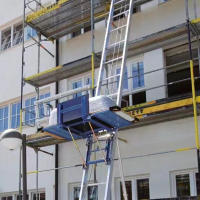 Fabricant de panneaux solaires en alun, plate-forme d'ascenseur à échelle 4 panneaux, palan de levage de toit