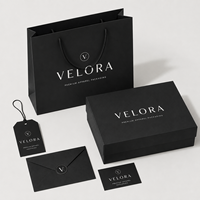 Coffret Cadeau Vêtements Personnalisé avec Laminage Mat de Luxe, Boîte Magnétique à Rabat pour Avion, Sac de Courses en Papier avec Poignée, Logo Estampé à Chaud