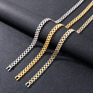 สายนาฬิกาข้อมือแบบปรับได้สำหรับผู้ชาย ทำจากไทเทเนียมสตีล ชุบทอง 18K ขนาด 10 มม. รุ่นพังก์ทรีบาห์ท - Product Image 1