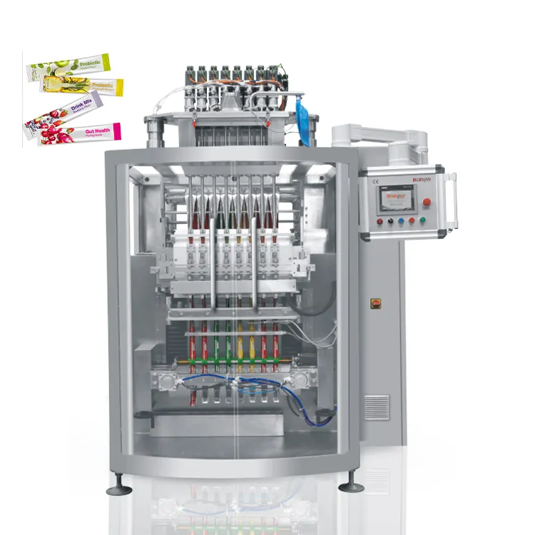 New Automatic Multi Lane Sachet Packing Machine 5 Lanes Stick Bag Packing Packaging Machine for Liquid Powder Paste