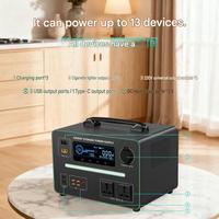 Station d'alimentation portable 600W au prix le plus bas, batterie LiFePO4, générateur d'énergie solaire à onde sinusoïdale pure