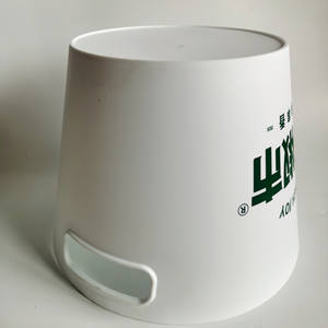 Cubos de vino redondos de 1,5 galones personalizados, Vodka, whisky, champán, cubo de hielo de plástico con asa para Bar, Club, fiesta - Product Image 4