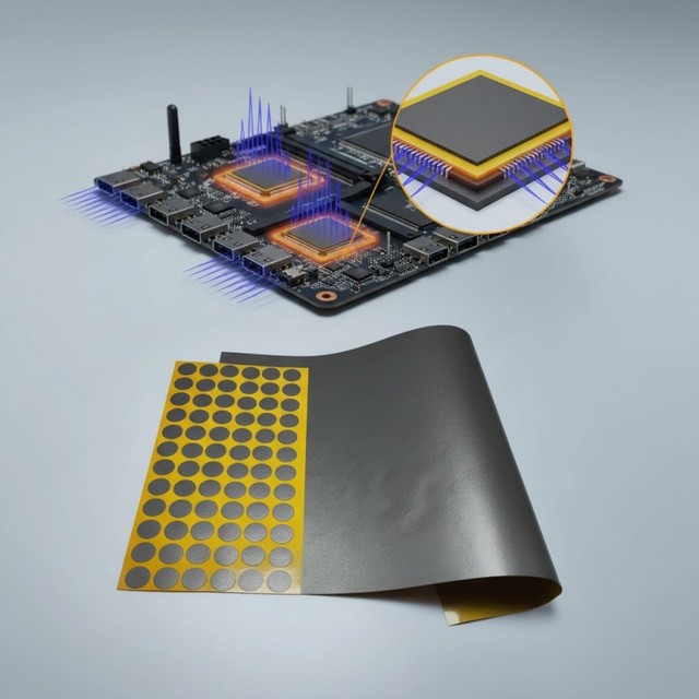 High Permeability 300 EMI Shielding Patch 10MHz-10GHz Broadband Microwave Absorber 0.06mm-0.5mm Self-Adhesive Ferrite Sheet