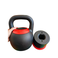 Kettlebell de compétition réglable en gros avec ensemble de plaques de poids amovibles pour l'entraînement de force à domicile