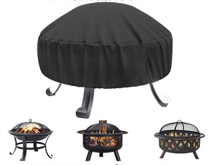 420D Heavy Duty Oxford Fabric Fire Pit <strong>Cover</strong> Waterproof <strong>Fireplace</strong> and Fire Bowl <strong>Cover</strong> for BBQ Accessories - Product Image 3