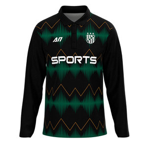 Camicia a Maniche Lunghe Stile Retrò <span class=keywords><strong>con</strong></span> Stampa in Sublimazione Personalizzata <span class=keywords><strong>con</strong></span> <span class=keywords><strong>Nome</strong></span> Design Polo Shirt Vendita all'Ingrosso del Produttore - Product Image 2