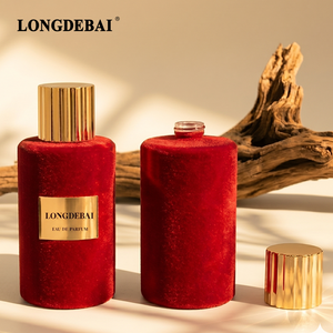 Large-capacity Red Velvet Customizable logo Glass 30ml 50ml 100ml 200ml 250ml Luxury Cylinder Empty Spray Perfume <b>Bottle</b> - Product Image 1