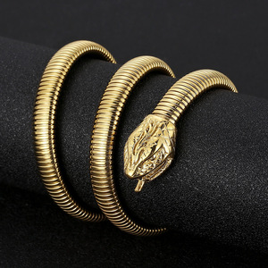 <span class=keywords><strong>Bracelet</strong></span> extensible pour homme en acier inoxydable 316 personnalisé, serpents vintage, <span class=keywords><strong>bracelet</strong></span> manchette <span class=keywords><strong>serpent</strong></span> pour homme - Product Image 3