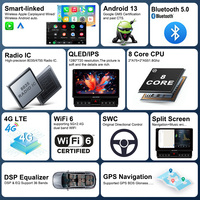 Autoradio Android avec GPS Wifi Carplay Android Auto Lecteur de navigation GPS pour Land Cruiser LC70/76/78/79 2005