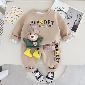 Conjunto de <span class=keywords><strong>Ropa</strong></span> Casual para Niños, Sudadera de Manga Larga con Estampado de Dibujos Animados en 3D y Pantalones, Precio de Fábrica - Product Image 3