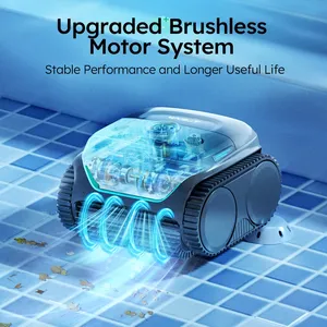 YOLO POOL C2 65W Sans balais 3592 GPH Aspiration Double brosses en PVC Double filtration (180m/10m HEPA) Contrôle par application Démarrage à distance <span class=keywords><strong>Piscine</strong></span> - Product Image 6