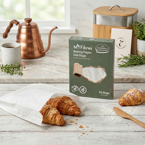 ถุงกระดาษกันไขมันสำหรับอาหาร ถุงกระดาษใส่ครัวซองต์ ถุงกระดาษอบขนม ถุงเดลี่ 16 x 22 ซม. 30 ชิ้น - Product Image 5