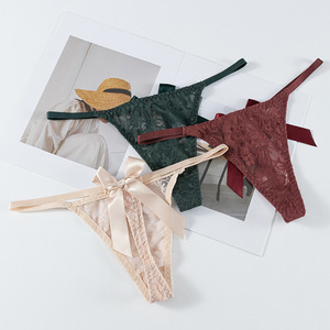 Tangas de Nuevo Diseño para Mujer, Tangas Sexys con Lazo y Tanga Sexy para Mujer, Bragas Sexys de Encaje Sólido para Damas - Product Image 3