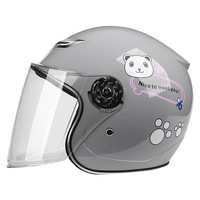 Casque de Sécurité Demi-Face en ABS pour Enfants et Adultes pour Scooter, Vélo et Motos Électriques
