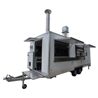 Remorque alimentaire mobile, four à pizza, remorque de concession alimentaire à vendre par le propriétaire