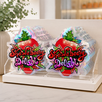 Sachets personnalisés imprimés découpés sur mesure, irréguliers, refermables, anti-odeur, en Mylar, pour bonbons, 3,5g 7g, sacs de forme spéciale