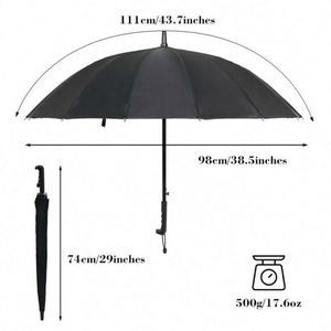 Parapluie de golf grande taille coupe-vent et imperméable 62, 68, 72 pouces, personnalisable avec logo, idéal pour la promotion et le marché - Vente chaude - Product Image 2