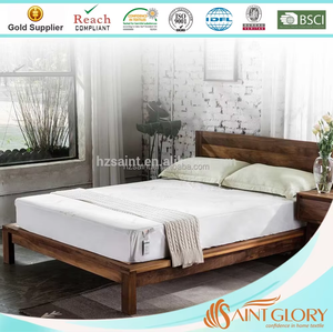 Protège-matelas imperméable en bambou jacquard blanc respirant et durable, couvre-matelas rafraîchissant - Product Image 3