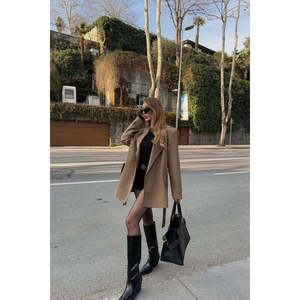 Gabardina Vintage para Mujer Tan Alessandro, Doble Botonadura con Decoración de Botones, Tejido de Algodón Personalizado para la Temporada de Otoño - Product Image 2