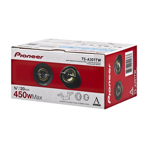 <span class=keywords><strong>Tweeter</strong></span> à dôme dur <span class=keywords><strong>Pioneer</strong></span> TS-A301TW 3/4 "450W Max 6 Ohms PEI (paire) - Product Image 4