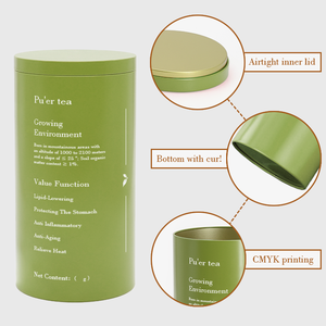 Fornitore All'ingrosso Confezione Lattina in Banda Stagnata Grande Rotonda Impilabile Opaca Vuota Personalizzata per Alimenti Caffè e Foglie di Tè - Product Image 5