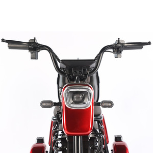 Mini scooter électrique classique à quatre roues pour personnes âgées, aide à la mobilité avec siège et panier, bleu - Product Image 3