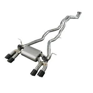 CSZ Performance SS304 cat-back system for BMW S55 M3 F80/M4 F82 F83 3.0T heat shield muffler valved exhaust