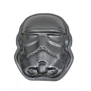 Molde para Pastel QS005 con Forma <span class=keywords><strong>de</strong></span> Guerrero <span class=keywords><strong>de</strong></span> <span class=keywords><strong>Star</strong></span> <span class=keywords><strong>Wars</strong></span>, Antiadherente, <span class=keywords><strong>de</strong></span> Acero al Carbono, Molde 3D con Forma <span class=keywords><strong>de</strong></span> Casco para Hornear Pasteles, Herramienta para Hornear DIY - Product Image 2