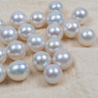 Perles rondes d'eau douce naturelles 10-11 mm, perles Edison, brillance élevée AAAA, perles en vrac de qualité supérieure, vente en gros, fabrication de colliers