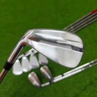 Ensemble de fers de golf en fer doux pressé à chaud, lame compacte, acier graphite, shaft rigide, droitier, pour homme, portable, étanche, écologique