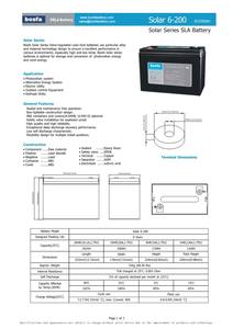 Batería de plomo ácido de la batería 20kwh de Agm de la batería solar 6V 200ah del acumulador de la batería solar 200ah - Product Image 4