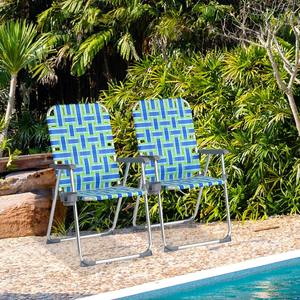 كراسي حديقة وشاطئ قابلة للطي من الألومنيوم بالجملة، مع حامل أكواب قابل للفصل، كرسي محمول للتخييم في الهواء الطلق - Product Image 2