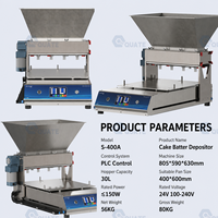 Machine à garnir les tartelettes aux œufs, déposeur de crème liquide, machine de remplissage de gâteaux de table, plateau de boulangerie, multi-buses, dosage PLC, équipement commercial