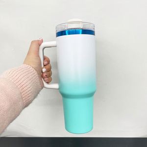 Nuevo Vaso Térmico de Acero Inoxidable de Doble Pared de 40oz con Color Azul Degradado en el Interior para Grabado Láser, Modelo 2025 - Product Image 4