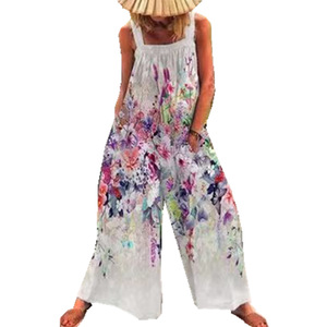 <span class=keywords><strong>Tuta</strong></span> Estiva <span class=keywords><strong>a</strong></span> Righe da Donna, <span class=keywords><strong>Tuta</strong></span> da Spiaggia Stampata, Jumpsuit da Donna - Product Image 6